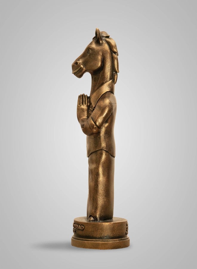 SILAII Thambi Chess Mascot Sculpture - 8 INCH, Antique Bronze Colour - Image 4